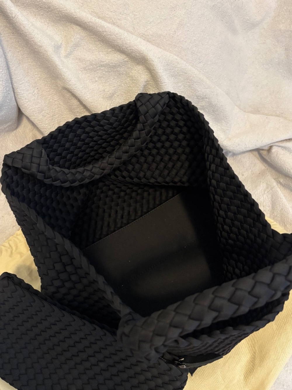 Naghedi Medium St Barths Neoprene Tote Black - Picture 2 of 3